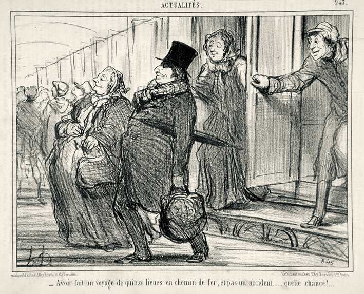  奥诺雷·杜米埃 Honore Daumier ——已经走过了十五英里的火车..